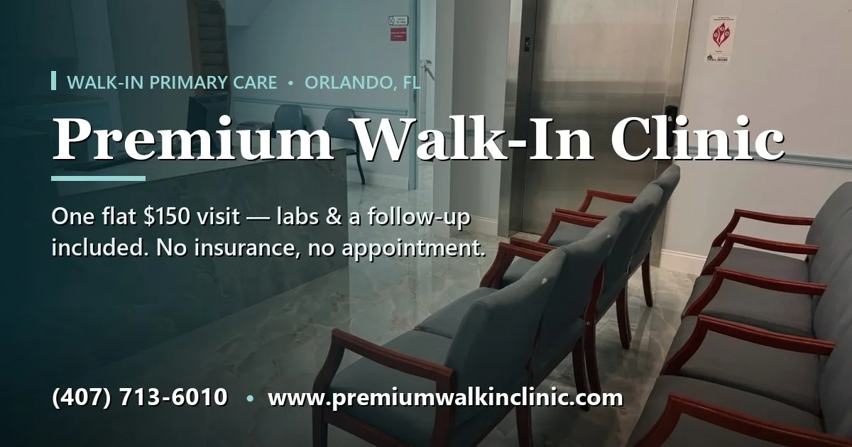 Premium Walk-In Clinic Is Now Open in Orlando, and Our New Website Is Live